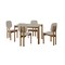 Manhattan Comfort Rectangle Dining Set of 5, 47.24 in L, MDF 4-DT-82901-OW - alternate 6